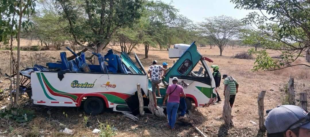 Aspecto del accidente ocurrido este martes. 