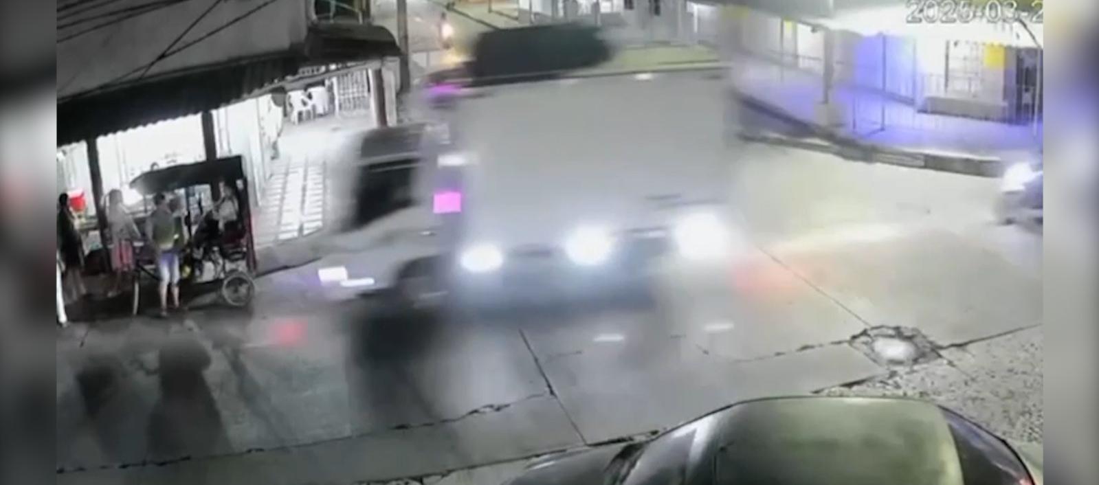 Momento del accidente en la calle 26 con carrera 14.