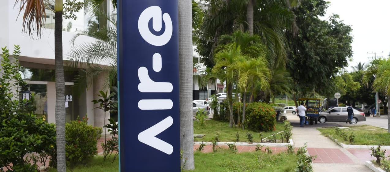 Fachada de una de las oficinas de Air-e en Barranquilla. 
