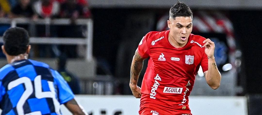 Juan Fernando Quintero durante el encuentro contra Chicó.