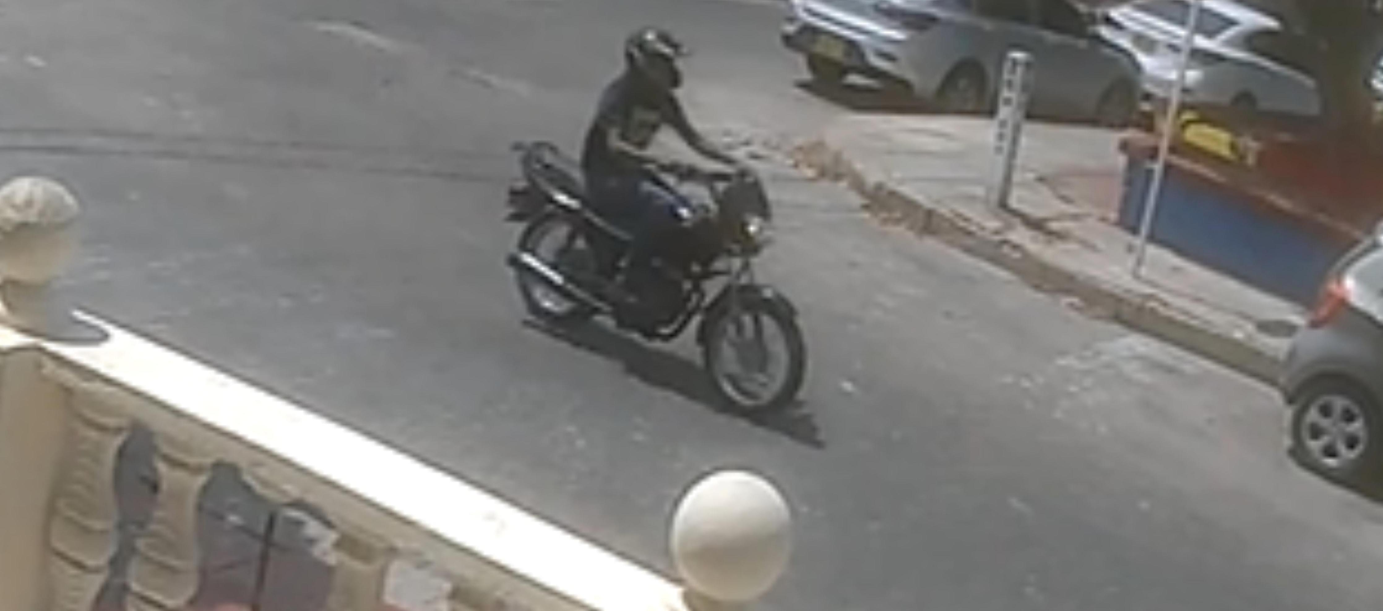 El delincuente que cometió el atraco.