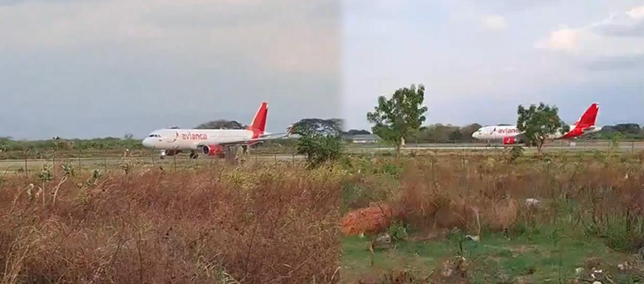 Avión implicado en el incidente. 