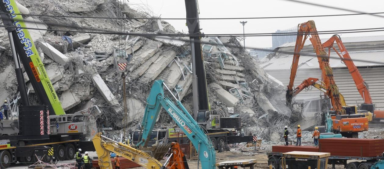 El desastre en Birmania.