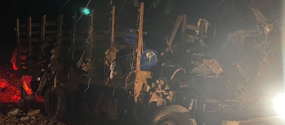 Camión en donde se transportaban los militares. 