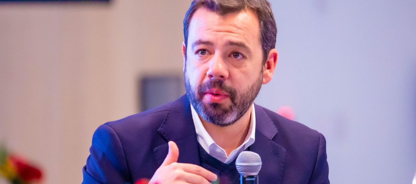 Carlos Galán, alcalde de Bogotá. 