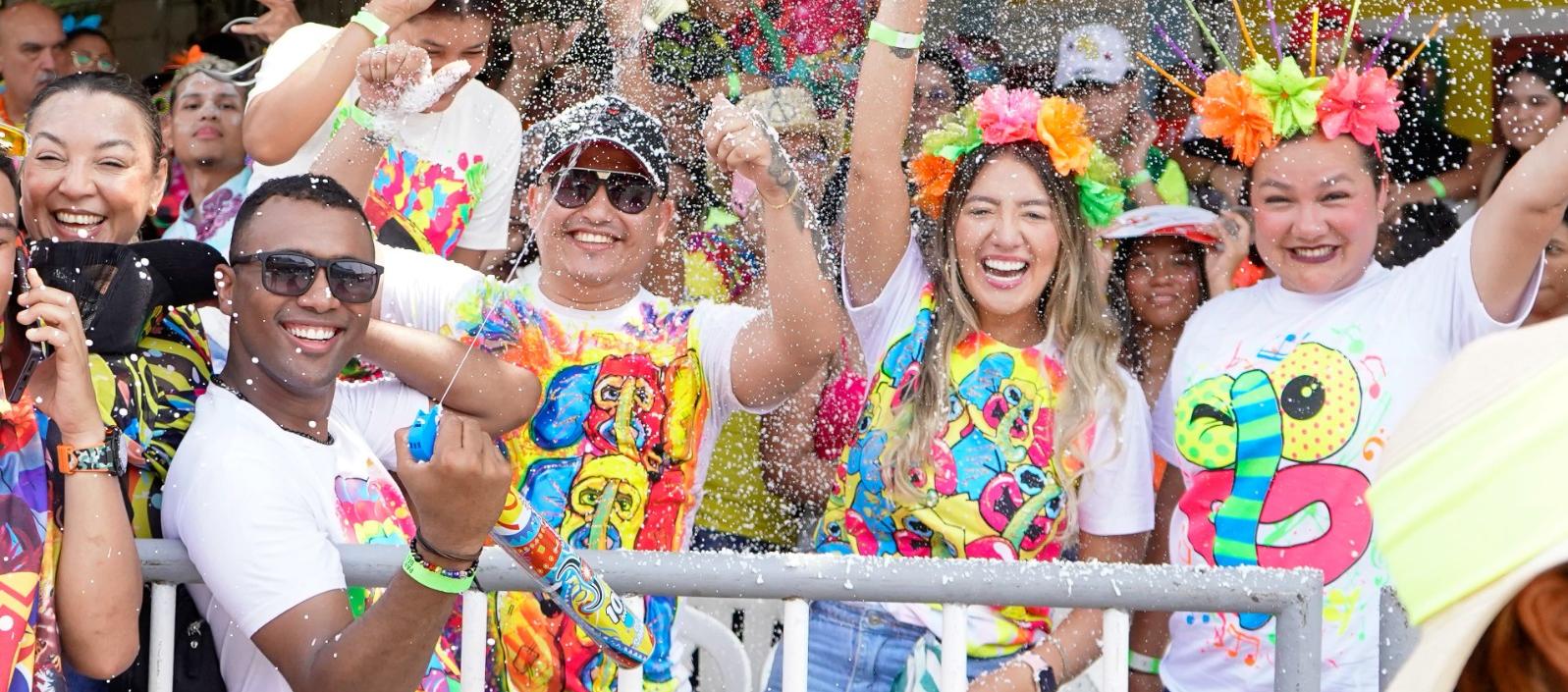 Asistentes al Carnaval de Barranquilla.