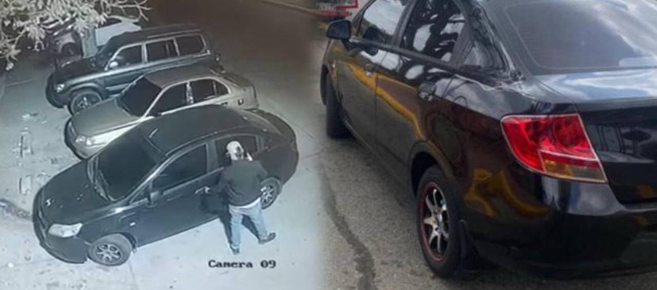 Momento en que hurtaron el vehículo.