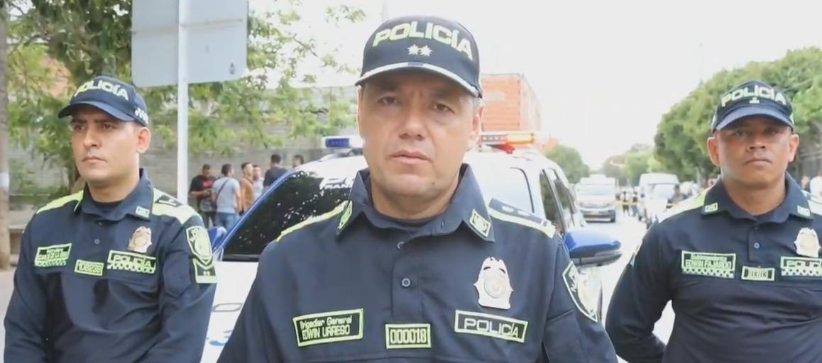 General Edwin Urrego, Comandante de la Policía Metropolitana de Barranquilla.