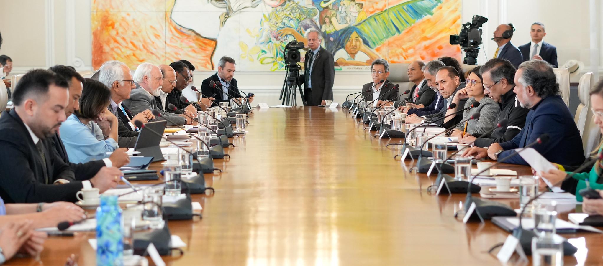 Imagen del último consejo de ministros.