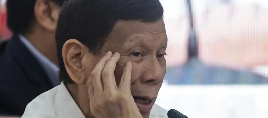 El expresidente de Filipinas, Rodrigo Duterte.