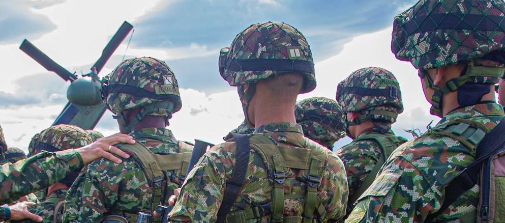 Soldados del Ejército Nacional. 