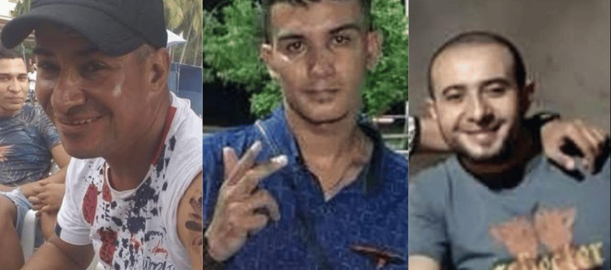 Edgar Vargas, Brayan Vargas y Hamilton Vargas.