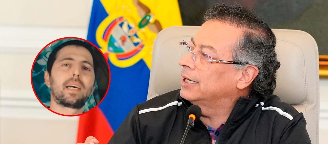 Elkana Bohbot y el Presidente Gustavo Petro.