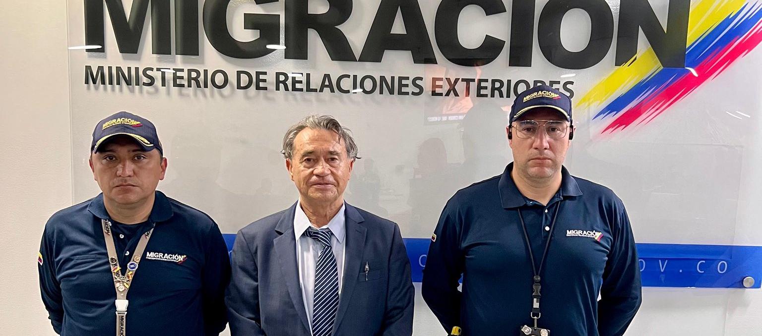 Carlos Enrique Lehder Rivas a su llegada a Bogotá. 