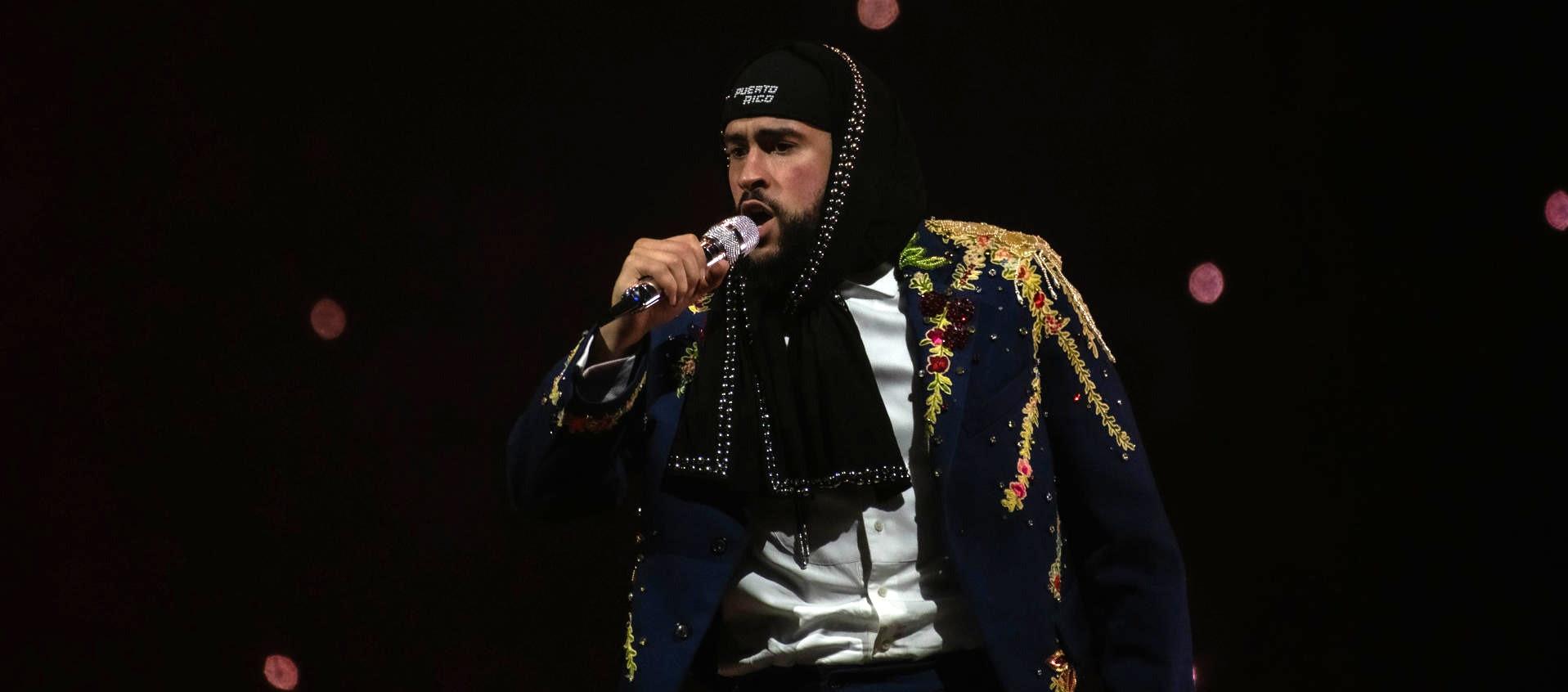El cantante puertorriqueño Bad Bunny. 