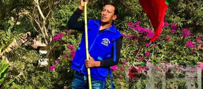 Édgar Tumiñá, guardia indígena asesinado.