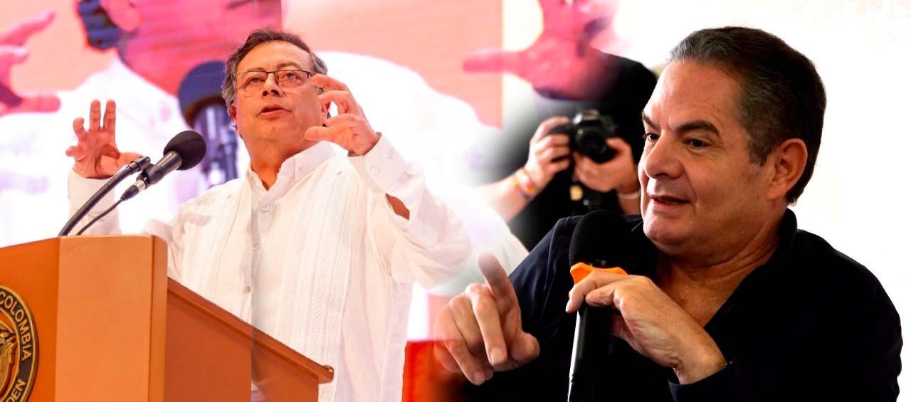 Presidente Gustavo Petro / Exvicepresidente Germán Vargas Lleras.