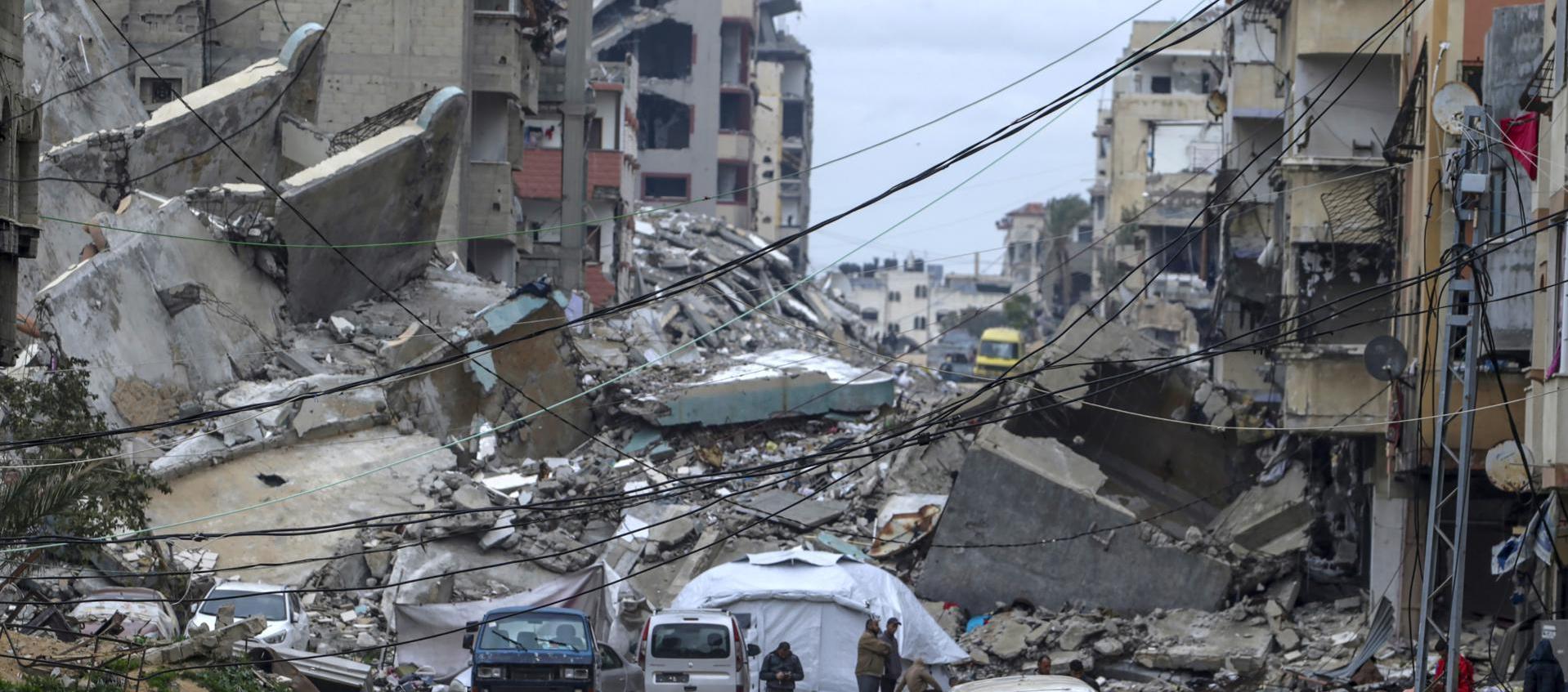 Destrucción en Gaza por los ataques israelíes.