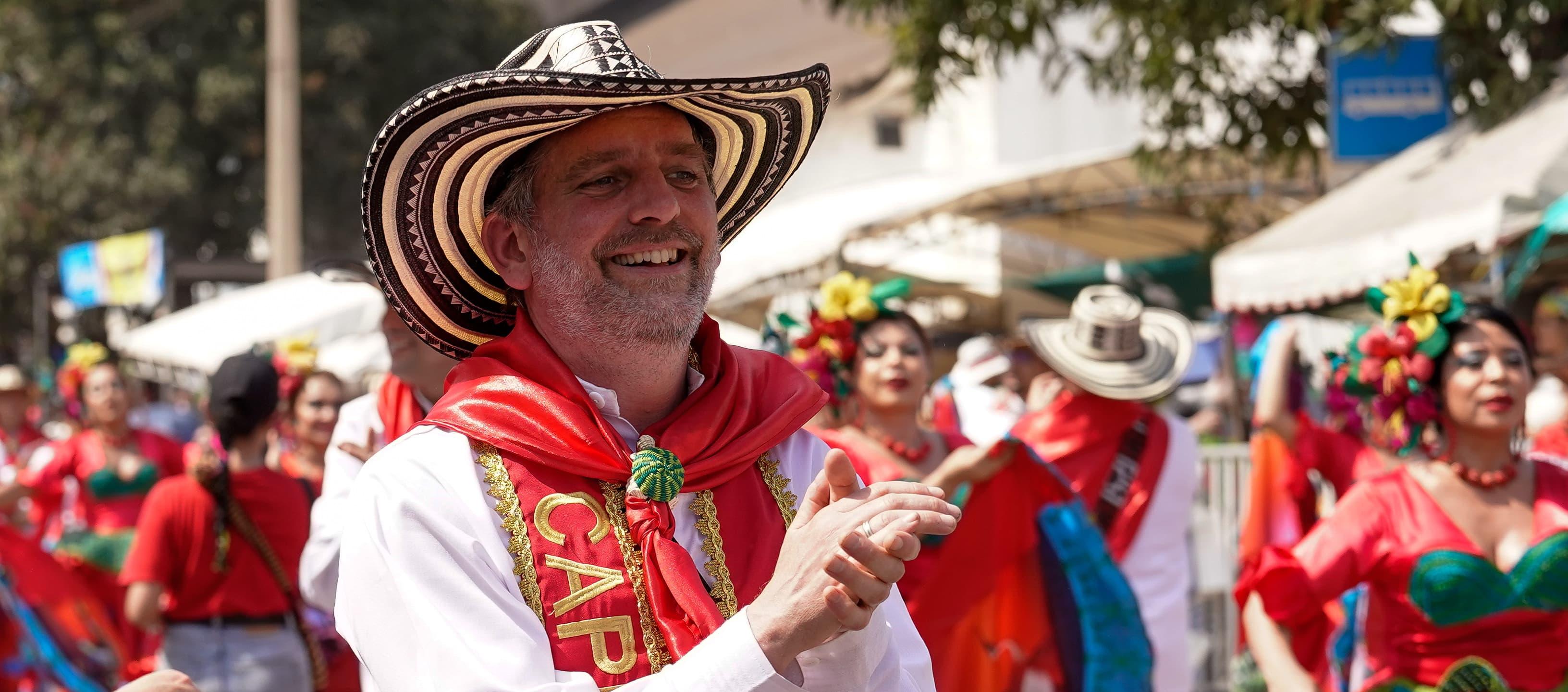 Floris Ensink durante la Batalla de Flores.