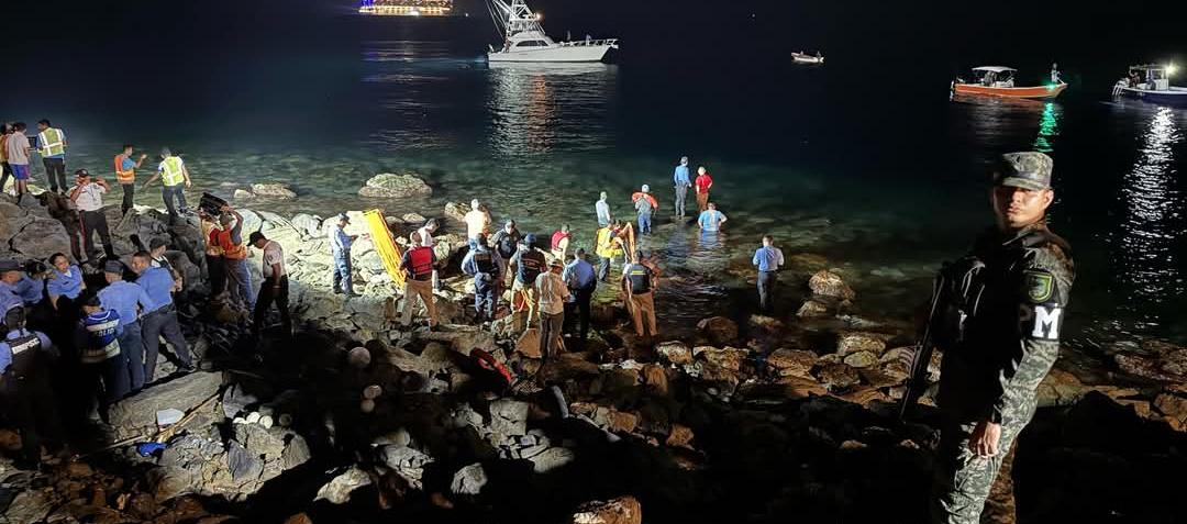 Lugar donde cayó el avión.