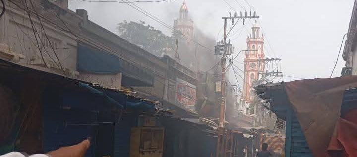 Incendio en el Centro de Barranquilla.
