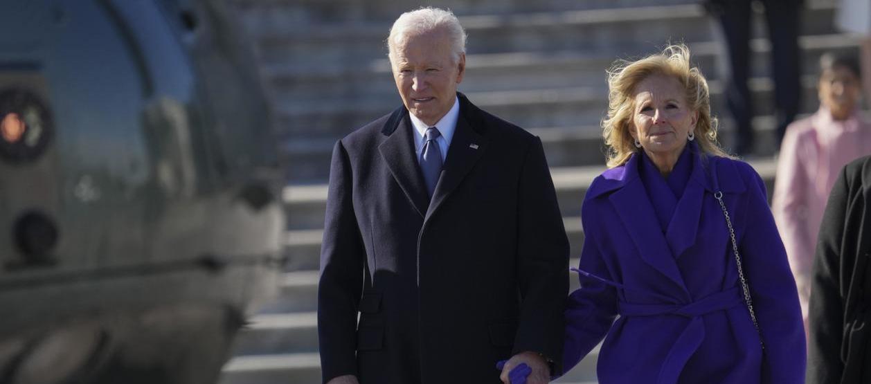 Joe Biden y su esposa Jill Biden.