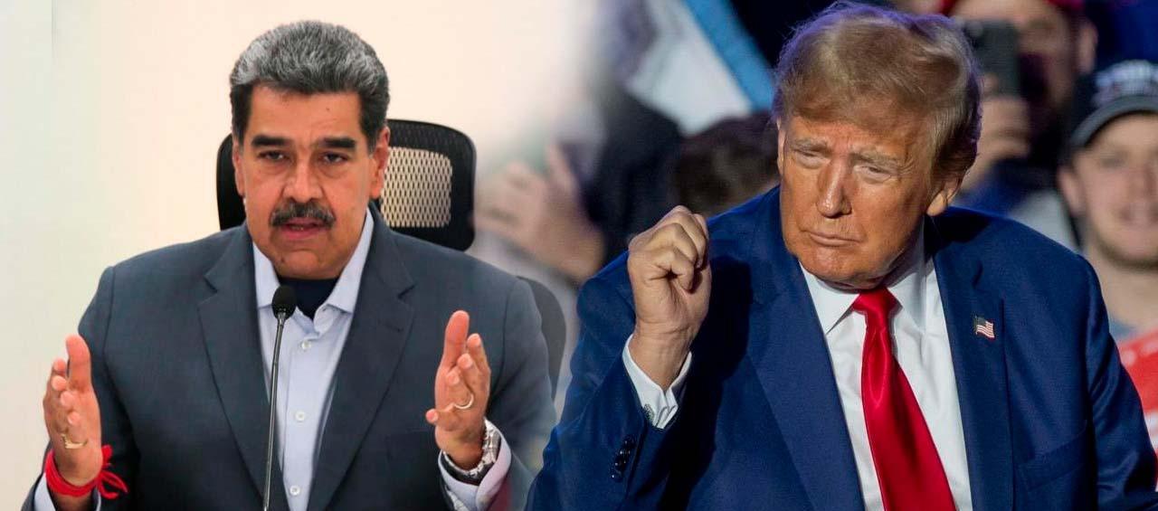 Nicolás Maduro y Donald Trump, presidentes de Venezuela y Estados Unidos, respectivamente.