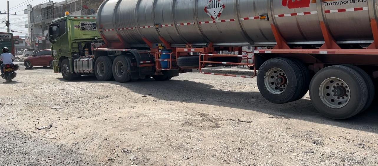 Una de las partes del tramo que se encuentra en mal estado.