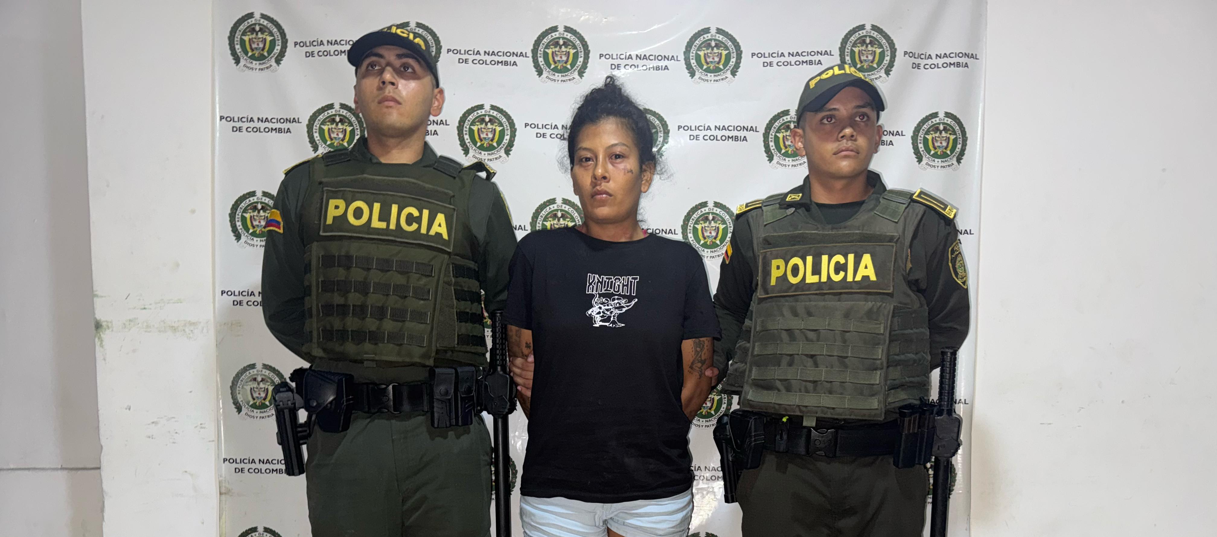 La mujer señalada de asesinar a su pareja.