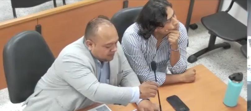 Nicolás Petro, en audiencia este miércoles.