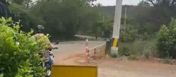 Lugar donde sucedió el atentado.