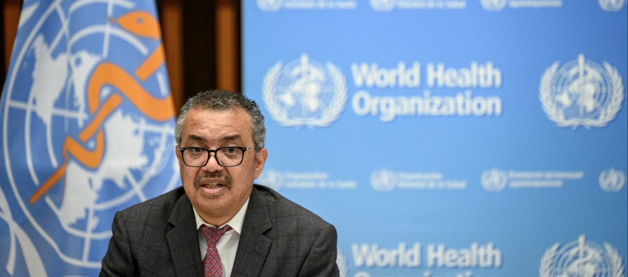 Director general de la OMS, Tedros Adhanom Ghebreyesus. 