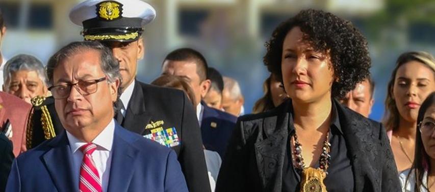 El Presidente Gustavo Petro y la senadora Isabel Zuleta.