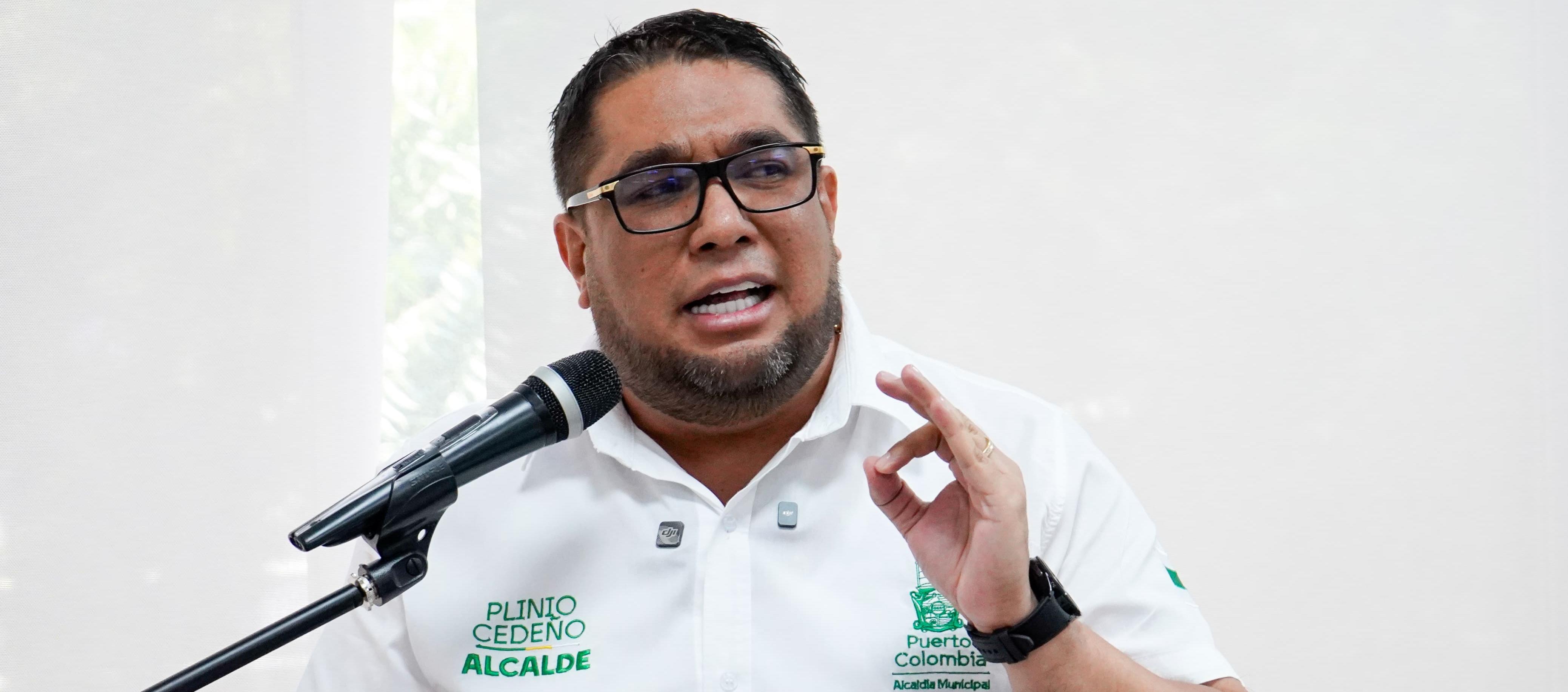 Plinio Cedeño, alcalde de Puerto Colombia.