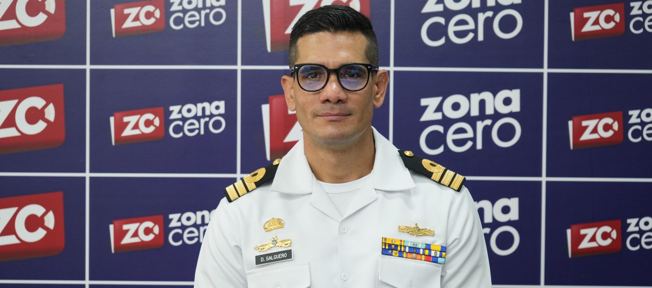 Diego Fernando Salguero, coordinador de gestión técnica Marítima Dimar, en instalaciones de Zona Cero.