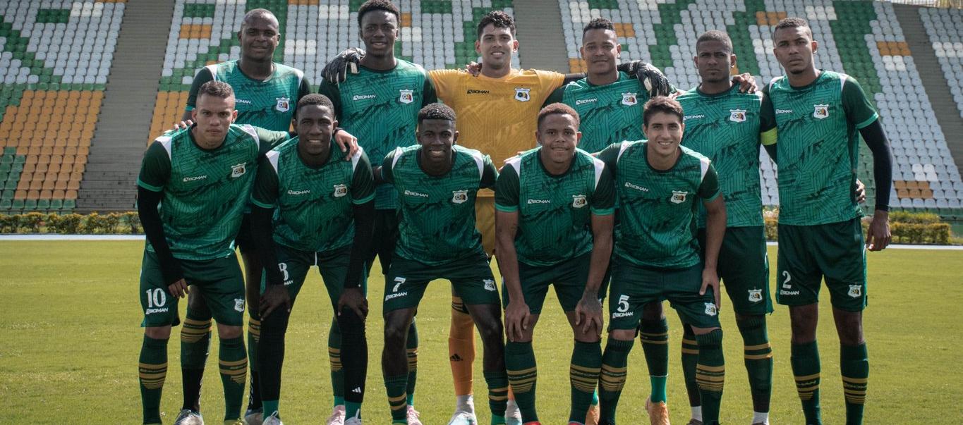 Alineación titular del Deportes Quindío en amistoso en enero del presente año.