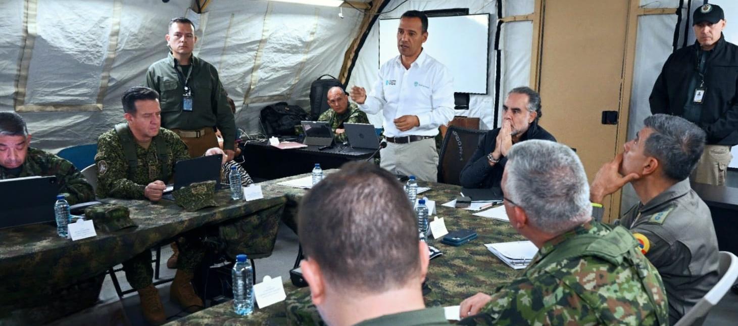 Pedro Sánchez y Armando Benedetti tuvieron una reunión de seguridad este sábado en Popayán con la cúpula militar.