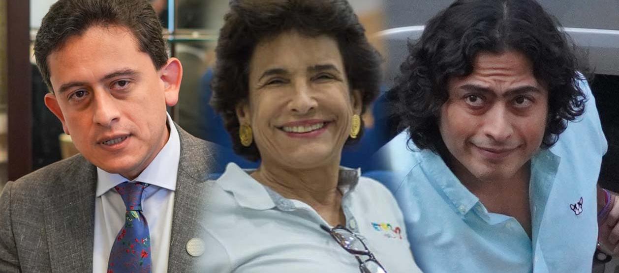 Luis Carlos Reyes, Adelina Covo y Nicolás Petro. 