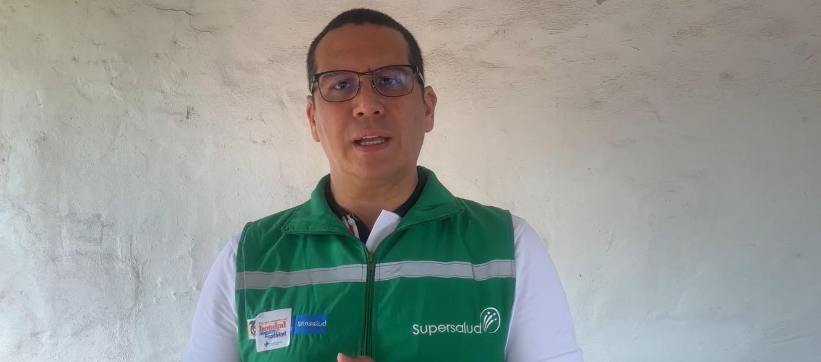 Giovanny Rubiano García, Superintendente de Salud.