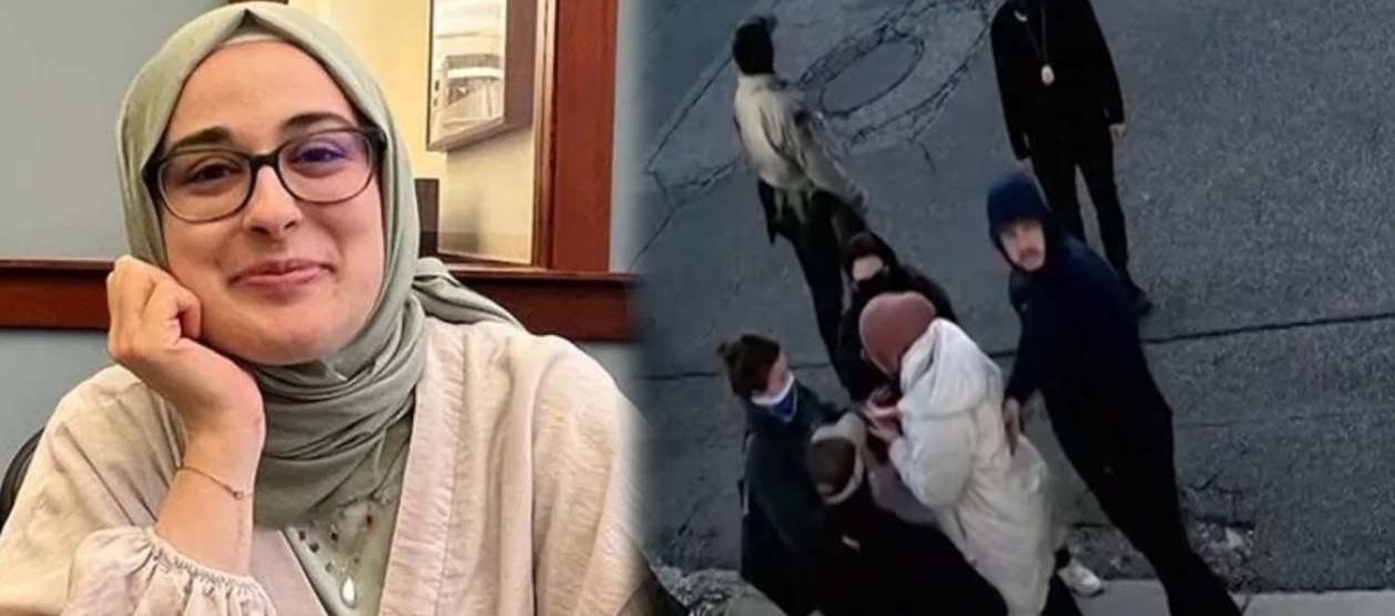 La estudiante Rumeysa Ozturk y el momento de la captura.