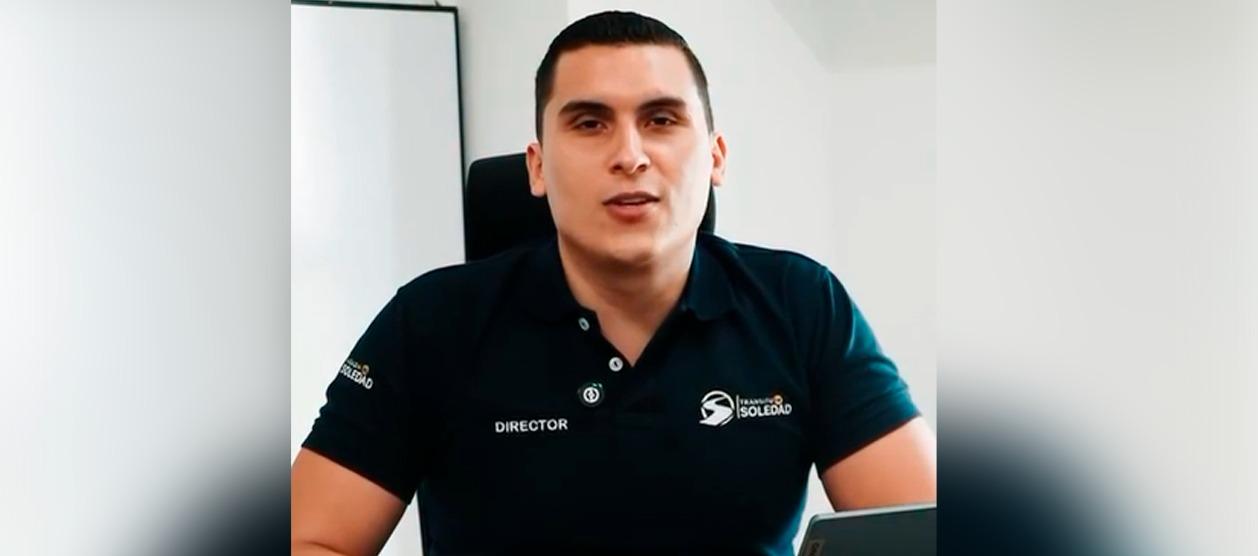 Santander Donado Ibáñez, director del Instituto de Tránsito de Soledad