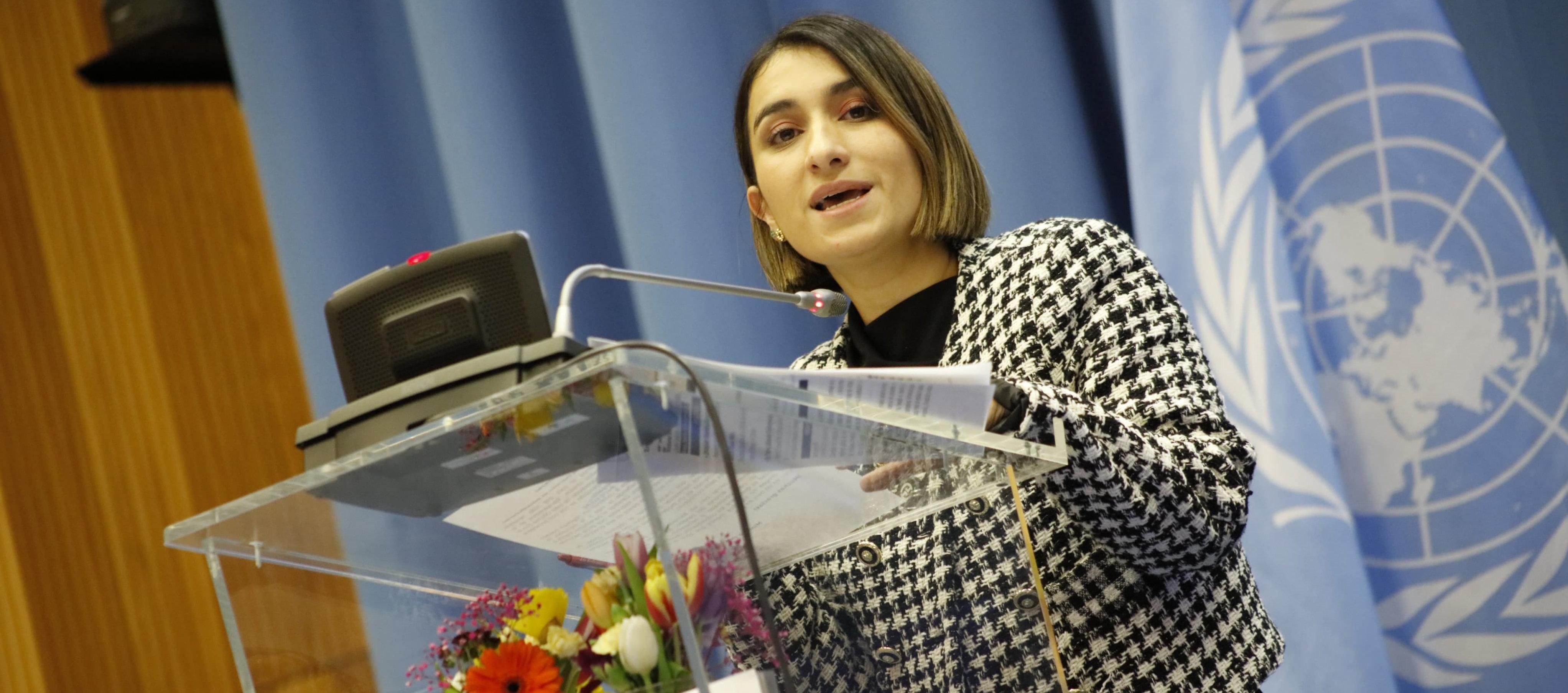 La canciller Laura Sarabia el pasado lunes en Viena.