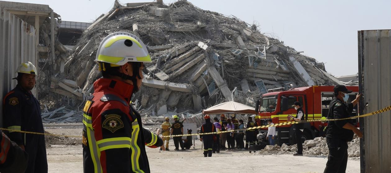 El edificio que colapsó.