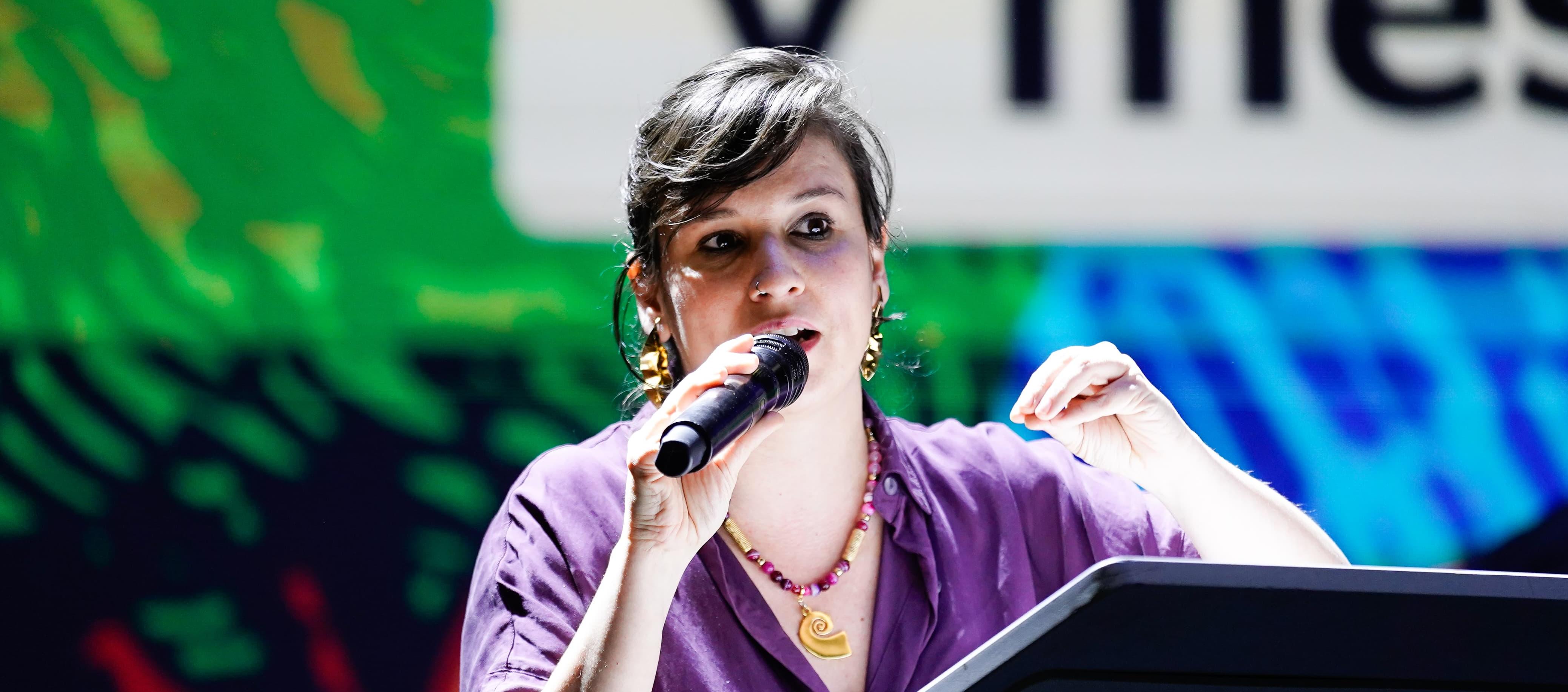 La Viceministra de las Mujeres, del Ministerio de la Igualdad y Equidad de Género, Tamara Ospina.