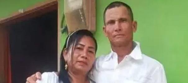 Edilsa María Mendoza Álvarez, víctima y Rubén Guevara, victimario. 