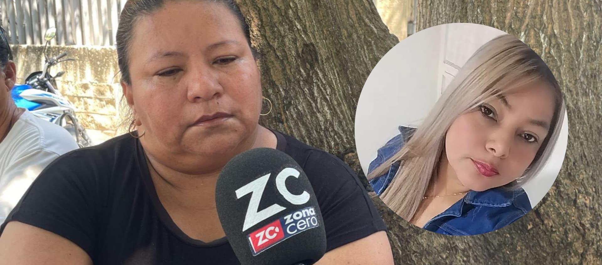 Gloria Cárdenas Gómez, hermana de Erika Yamile Gómez Rueda.