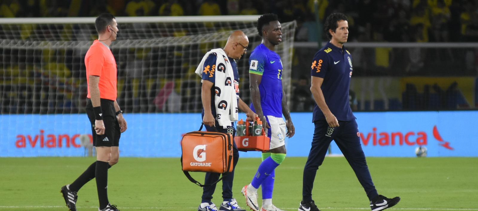 Vinicius salió lesionado en el último partido de Colombia contra Eliminatoria, jugado en noviembre de 2023.