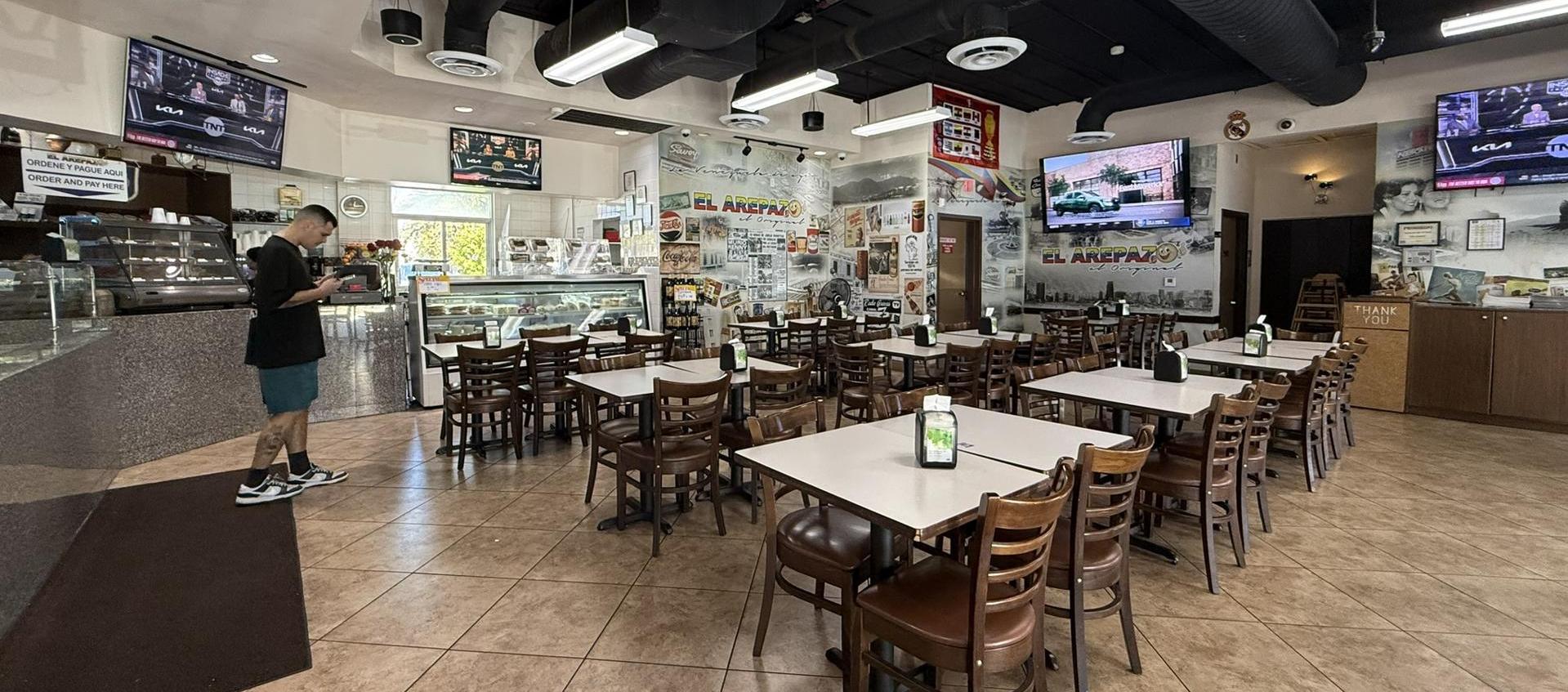 Restaurante venezolano en Doral, Estados Unidos.