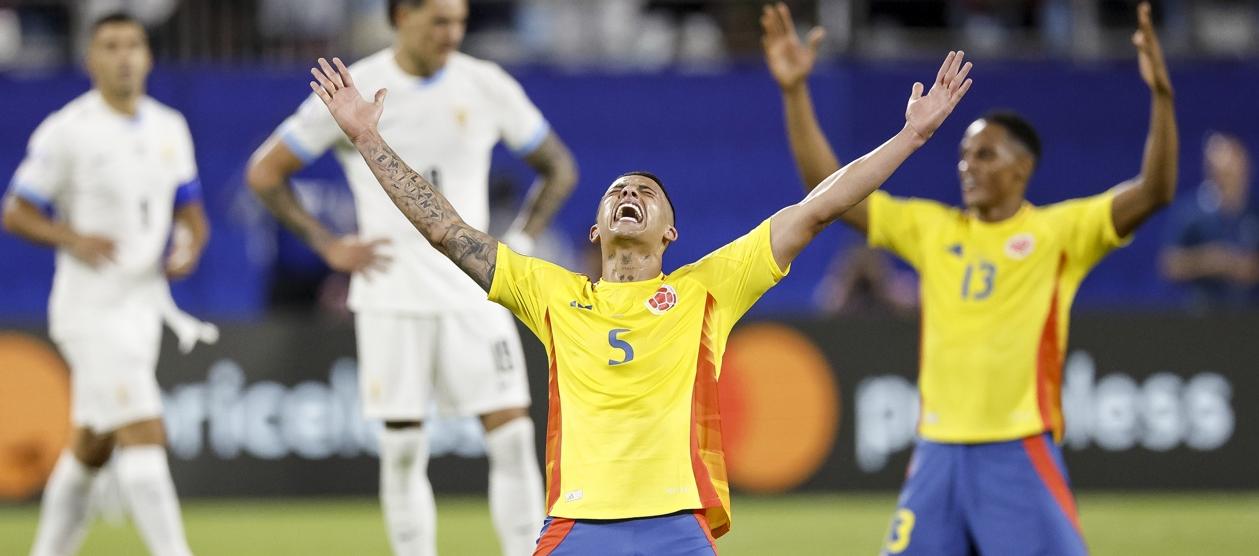 Kevin Castaño con la camiseta de la Selección Colombia en la pasada Copa América.
