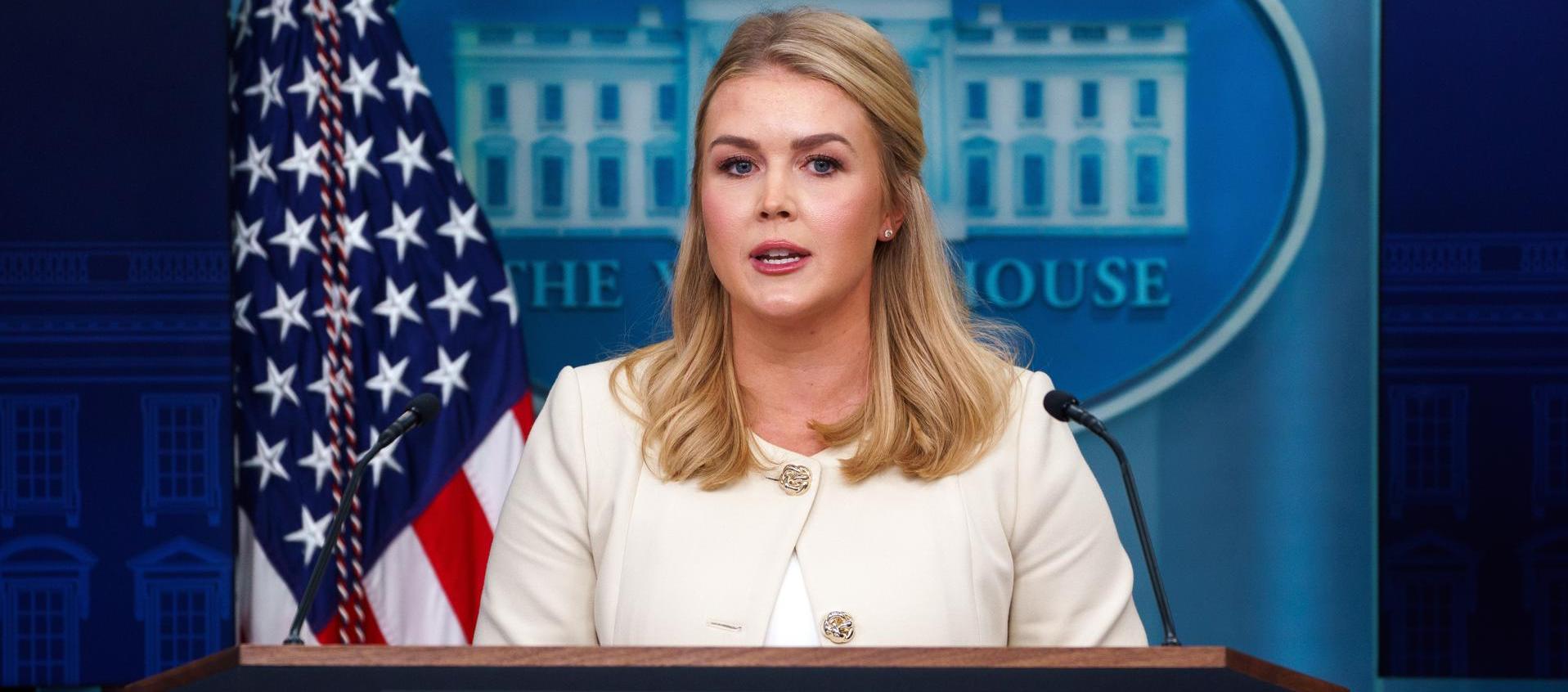Karoline Leavitt, portavoz de la Casa Blanca.